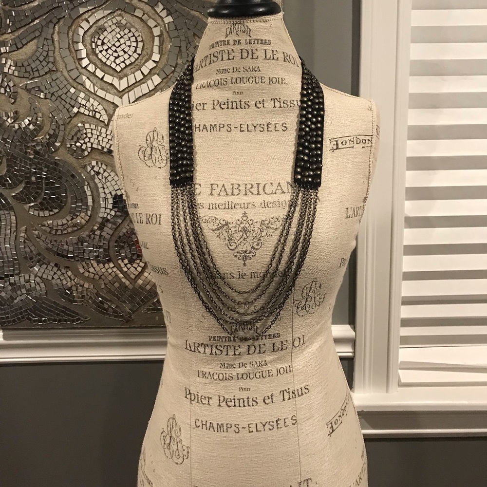 Sequins and Chain Necklace